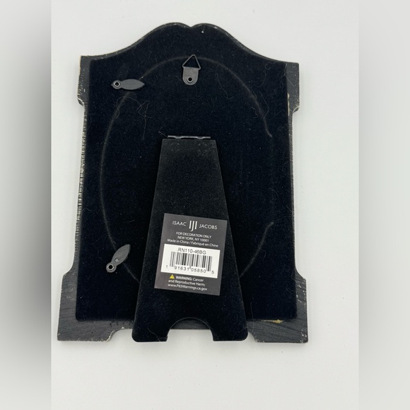 Halloween Bats Photo Frame Gold Tone Ornate Gothic Tabletop Wall‎ Mount 4X6 - Picture 8 of 10